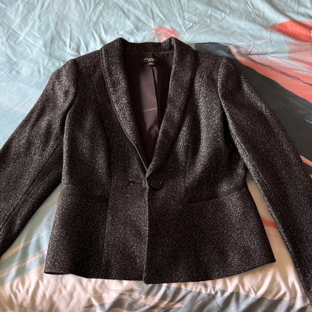 Women's Black Speckled Blazer Jacket